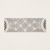 String Lights Mason Jar Lace Wood Weddenschap Mini Visitekaartjes (Achterkant)