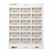 String Lights Mason Jars adresetiketten Etiket (Full Sheet)