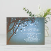 String Lights Mason Jars repetitie diner Kaart (Staand voorkant)