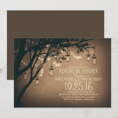 String Lights Mason Jars  repetitie diner Kaart (Voorkant / Achterkant)