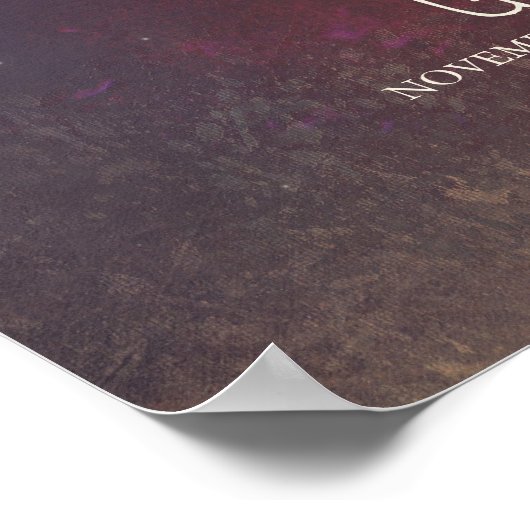 String Lights Mason Jars Weddenschap Welkomstteken Poster (Hoek)