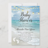 String Lights Mooi Strand Jongen Meisje Baby showe Kaart (Voorkant)