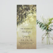 String Lights Moss Tree takken Trouwprogramma's Programmakaart (Staand voorkant)