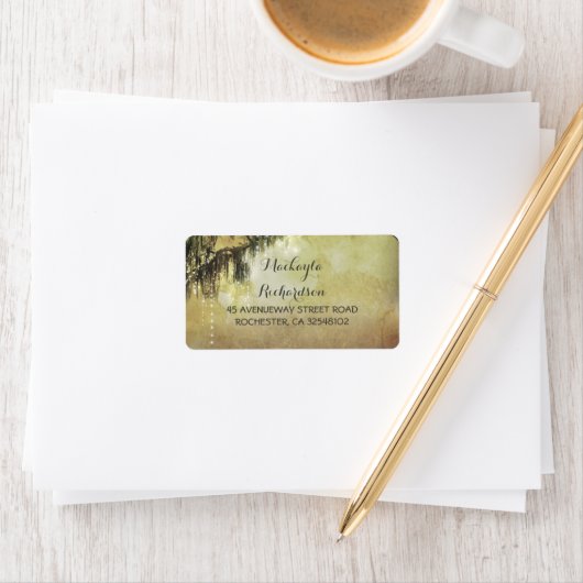 String Lights Mossy Tree takken Etiket (Insitu)