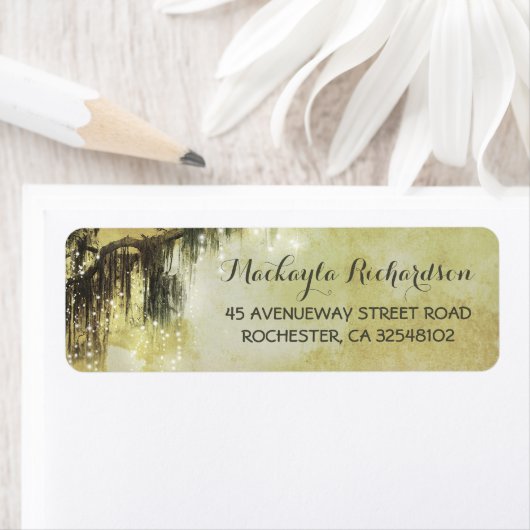 String Lights Mossy Tree takken Etiket (Insitu)