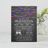 String Lights op het vierde bord van juli Kaart (Staand voorkant)