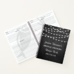 String Lights op krijtbord Vrijgezellenfeest Recep Notitieboek<br><div class="desc">Dit recept notitieboek is perfect voor de bruid-to-be. Vraag de gasten van het vrijgezellenfeest om hun favoriete recepten in het recept notitieboek te schrijven en de bruid-om-moet-zijn zal een heerlijk goed hebben dat zij keer op keer kan gebruiken. Geweldig als geschenk voor dat iemand speciaal of gewoon een must heeft...</div>