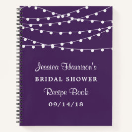 String Lights op Paars Vrijgezellenfeest Recipe Notitieboek