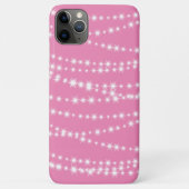String Lights op roze iPhone Case (Achterkant)