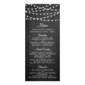 String Lights op schoolbord Wedding Menu (Voorkant)