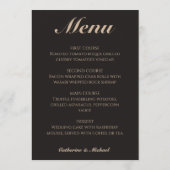 String Lights op Tree Romantic Country Wedding Menu (Achterkant)