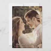 String Lights op Tree Romantic Country Wedding Save The Date (Achterkant)
