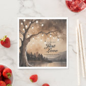 String Lights op Tree Romantic Country Wedding Servet (Insitu)