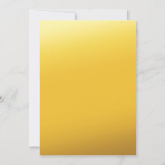 String Lights Palm Tree Golden Wedding Uitnodiging (Achterkant)