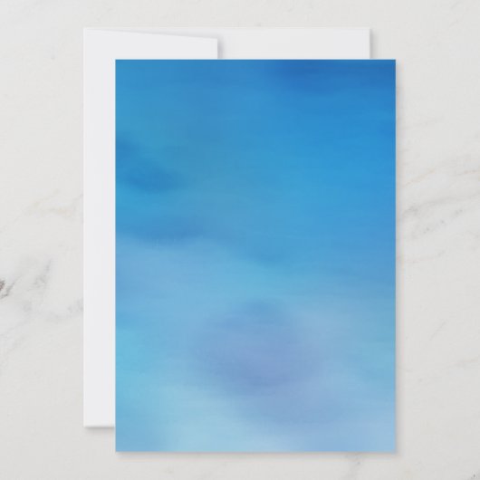 String Lights Palm Tree Wedding Nodig Waterverf ui Kaart (Achterkant)