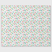 String Lights Patroon Kerstmis Gift Wrap Cadeaupapier (Vlak)