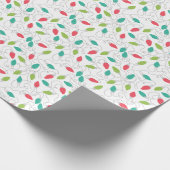 String Lights Patroon Kerstmis Gift Wrap Cadeaupapier (Hoek)