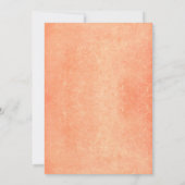 String Lights Perzik en goud verlovingsfeest Kaart (Achterkant)