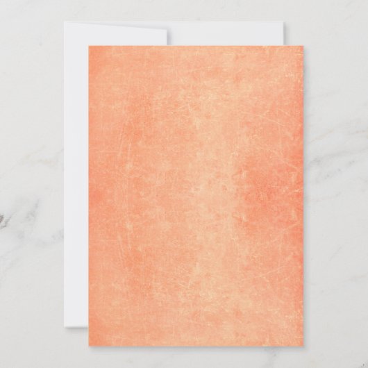 String Lights Perzik en goud verlovingsfeest Kaart (Achterkant)