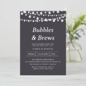 String Lights Roos Bubbles & Brews Vrijgezellenfee Kaart (Staand voorkant)