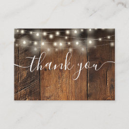 String Lights Rustic Barn Wood Wedding Dank u Plaatskaartje