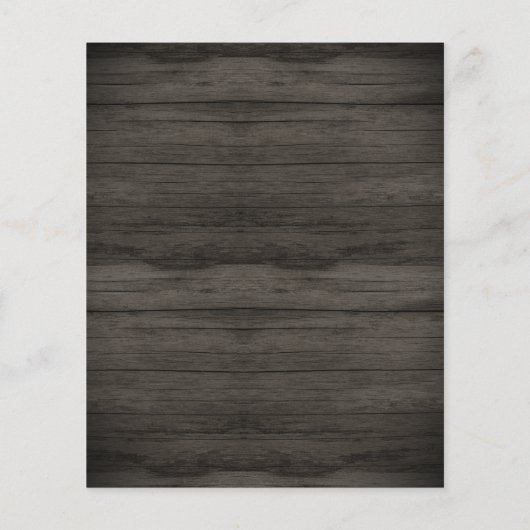 String Lights Rustic Christening Budget Flyer (Achterkant)