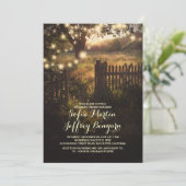 String Lights Rustic Country repetitie diner Kaart (Staand voorkant)