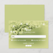 String Lights Rustic Wedding RSVP Kaarten Kaartje (Voorkant / Achterkant)