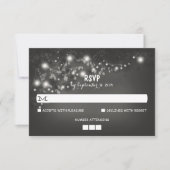String Lights Rustic Wedding RSVP Kaarten Kaartje (Voorkant)