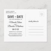 String Lights Rustic Wedding Save the Date Aankondigingskaart (Achterkant)