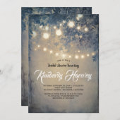 String Lights Rustiek Country Dreamy Vrijgezellenf Kaart (Voorkant / Achterkant)