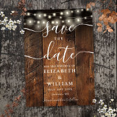 String Lights Rustiek Hout Schuur Boho Huwelijk Save The Date