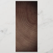 String Lights rustieke bruiloft Menu (Achterkant)