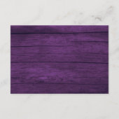 String Lights Rustieke Paarse bruiloft Details Informatiekaartje (Achterkant)