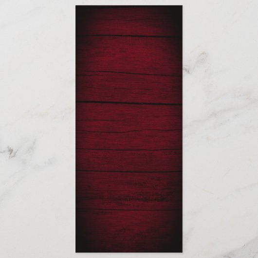 String Lights Rustieke Zonnebloem Huwelijk Menu (Achterkant)