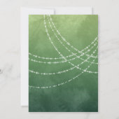 String Lights Sage Green Bruids Brunch Kaart (Achterkant)