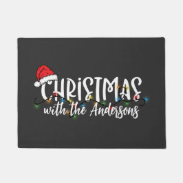 String Lights Santa Hat Kerstmis Deurmat