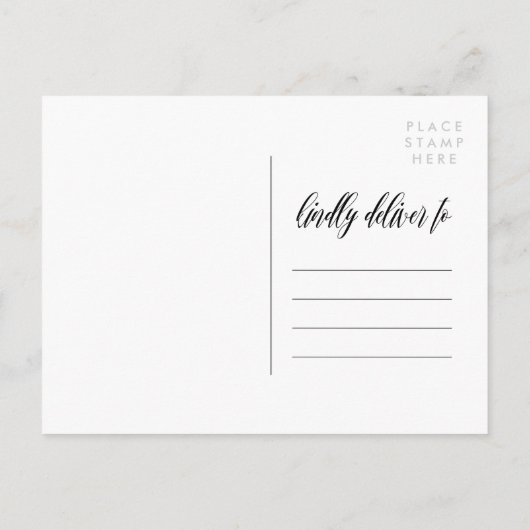 String Lights Script Overlay Foto De datum opslaan Aankondigingskaart (Achterkant)