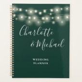 String Lights Signature Script Smaragd Bruiloft Planner (Voorkant)