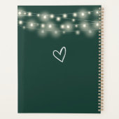 String Lights Signature Script Smaragd Bruiloft Planner (Achterkant)