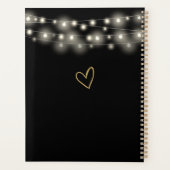 String Lights Signature Script Zwart Goud Bruiloft Planner (Achterkant)