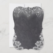 String Lights Sneeuwvlokken Krijt Doop Kaart (Achterkant)