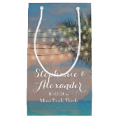  String Lights Sunset Beach Bruiloft Klein Cadeauzakje (Voorkant)