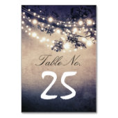 String Lights takken tabel nummer kaarten (Achterkant)