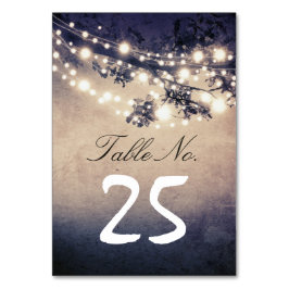 String Lights takken tabel nummer kaarten