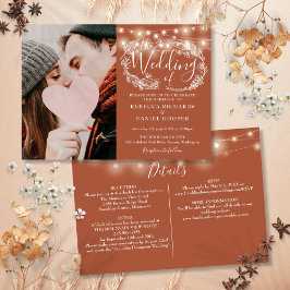 String Lights Terracotta Foto Alles In Een Bruilof Kaart