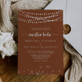 String Lights Terracotta Nuestra Boda Bruiloft Kaart