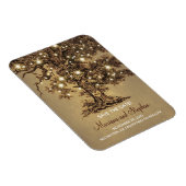 String Lights Tree Rustic De datum opslaan Magneet (Rechterzijde)