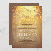 String Lights Tree takken rustieke bruiloft Kaart (Voorkant / Achterkant)