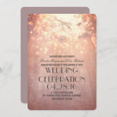 String Lights Tree takken rustieke bruiloft Kaart (Voorkant / Achterkant)